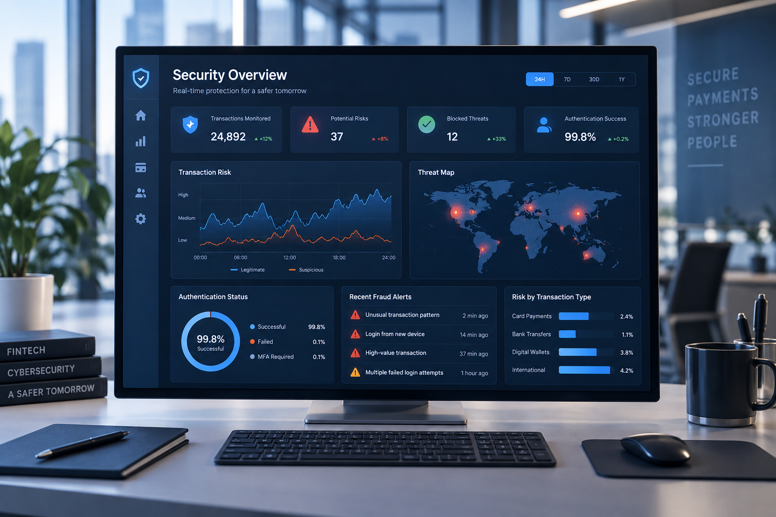 Illustrative project visual: Fintech Security Overhaul