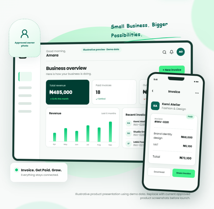 RevoPass invoice and receipt platform preview
